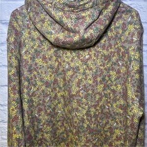 Nike Floral Hoodie Sweatshirt Sportswear Club Fleece Pullover Tan Mens Large